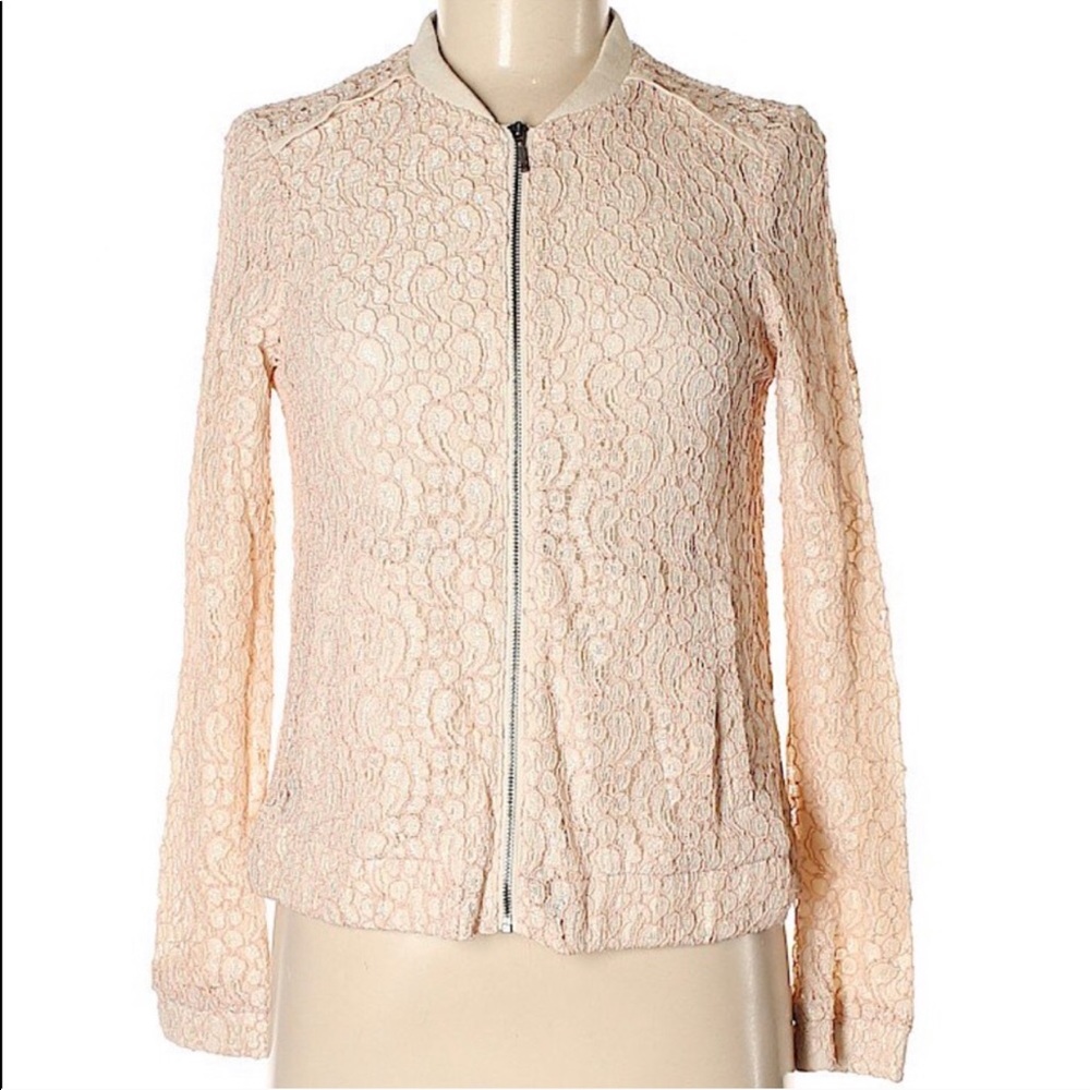 Size 2 Lauren Conrad Lace Zipped Jacked